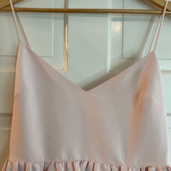 NWT Sachin and Babi Hadley v-neck back now empire gown in pink. Size 6 - Picture 4 of 7